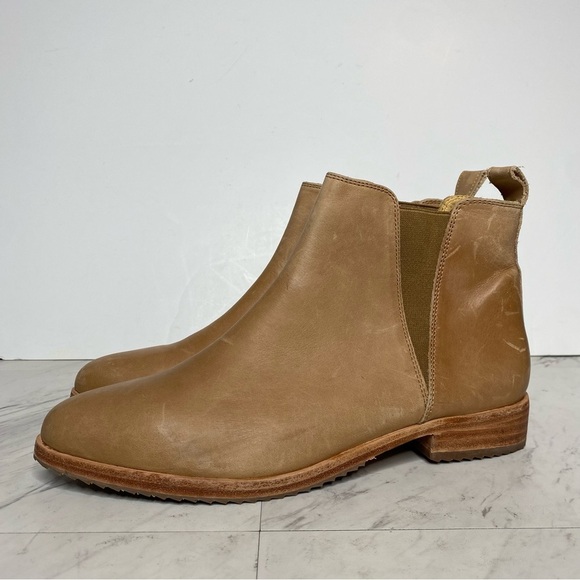 Nisolo Brown Leather Almond Toe Classic Chelsea Bootie 10 - Picture 14 of 14